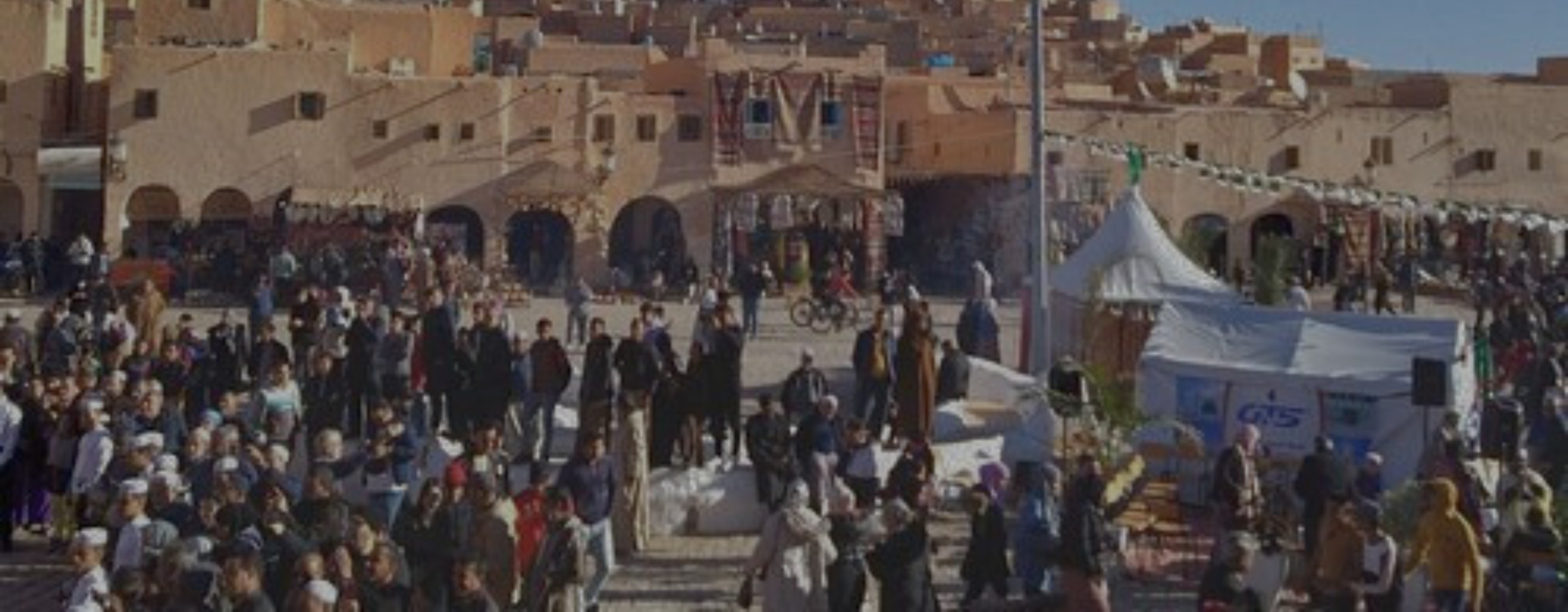 Bustling Market in Constantine, Algeria